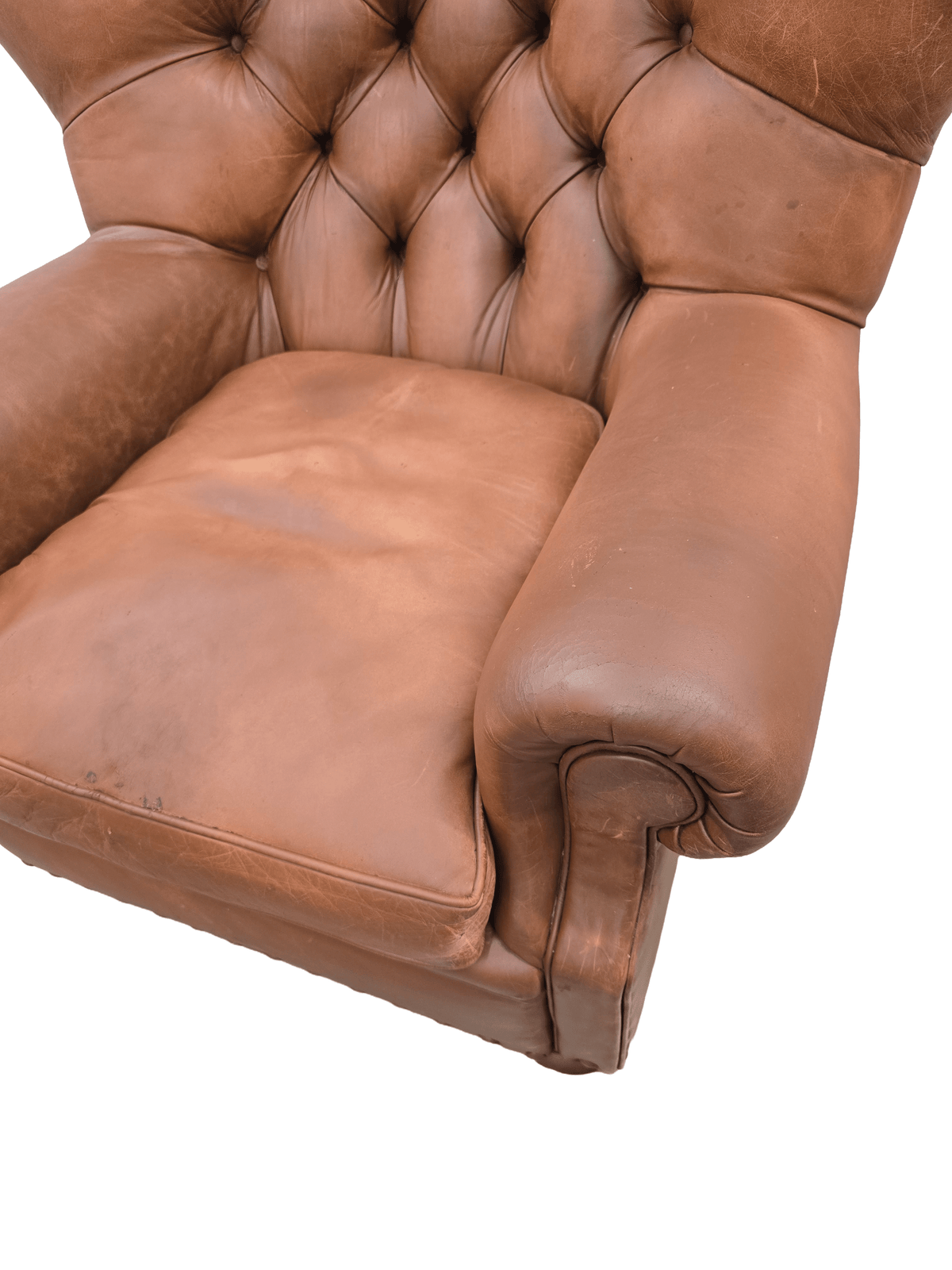 Restored Ralph Lauren Writers Club Armchair & Ottoman Set - Opulent Seating