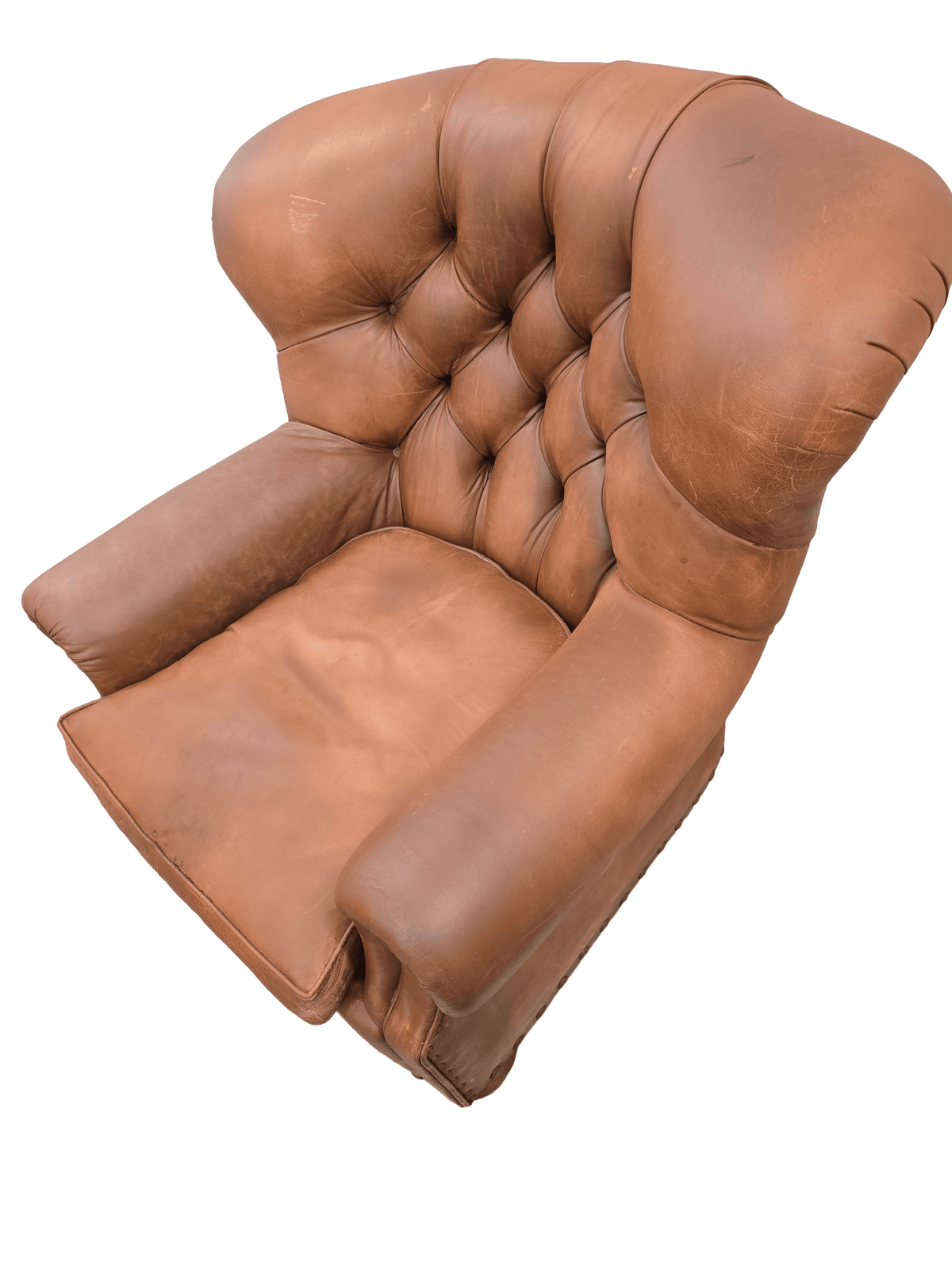 Restored Ralph Lauren Writers Club Armchair & Ottoman Set - Opulent Seating