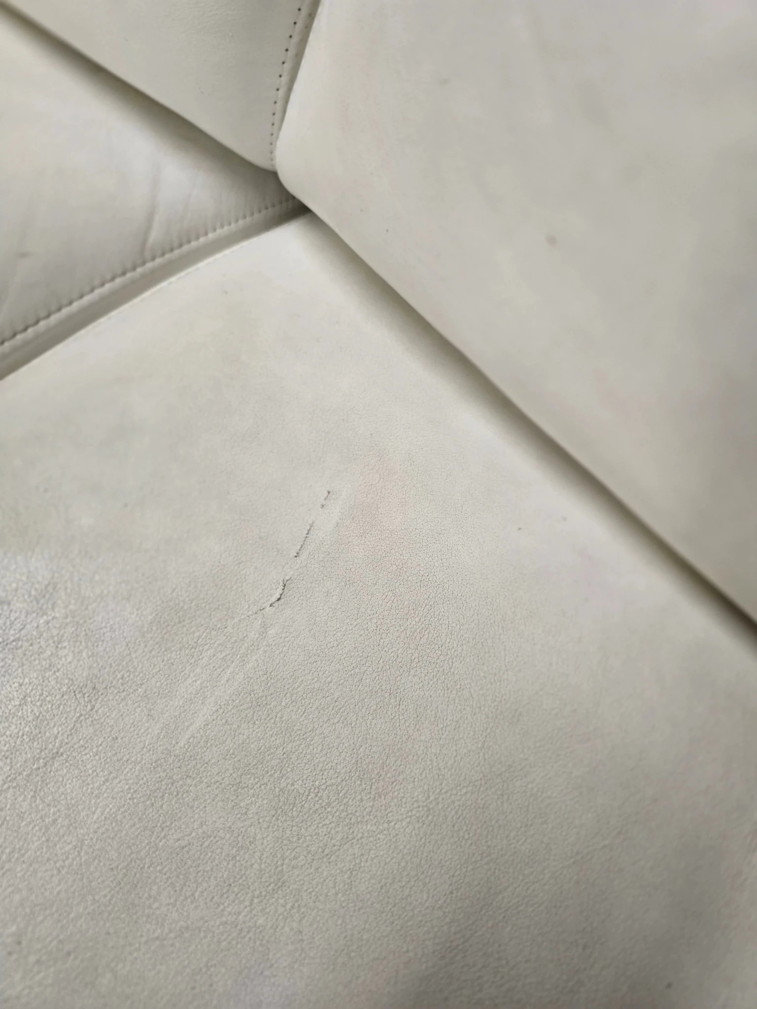 Robin Day Forum Suite: Three - Seater Sofa & Armchair in White Leather - Opulent Seating