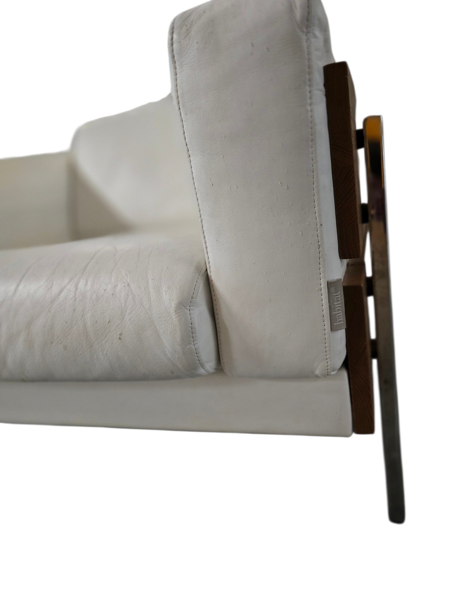 Robin Day Leather White Forum Armchair Habitat - Opulent Seating