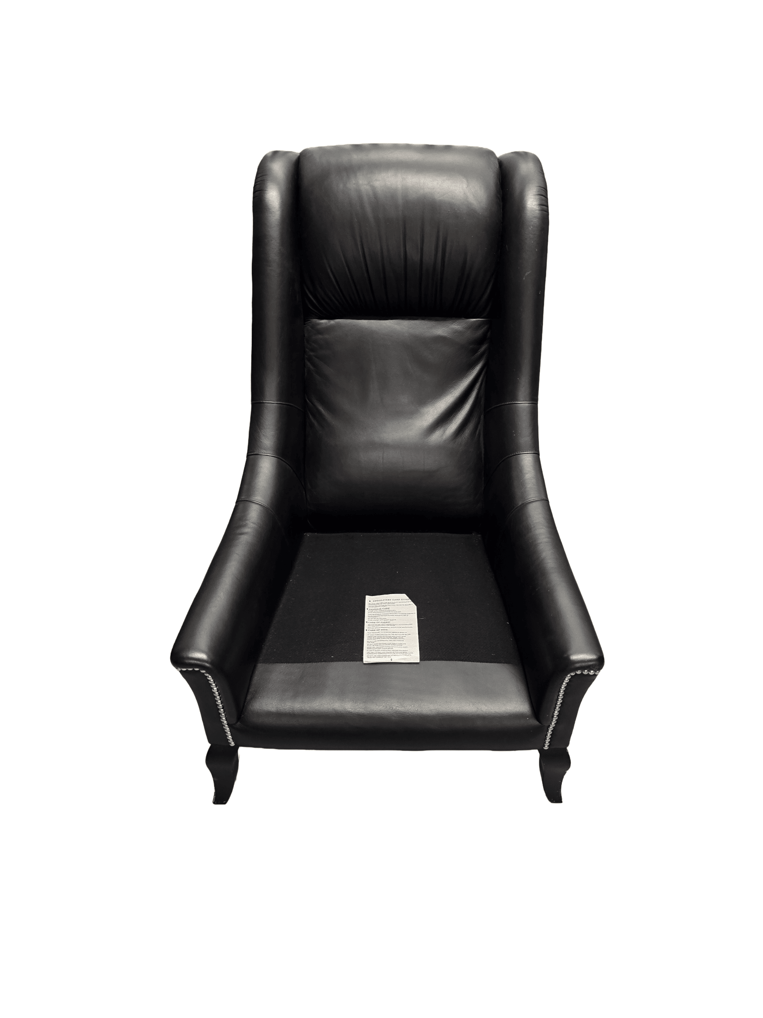 Roche Bobois Armchair in Premium Black Leather - Opulent Seating