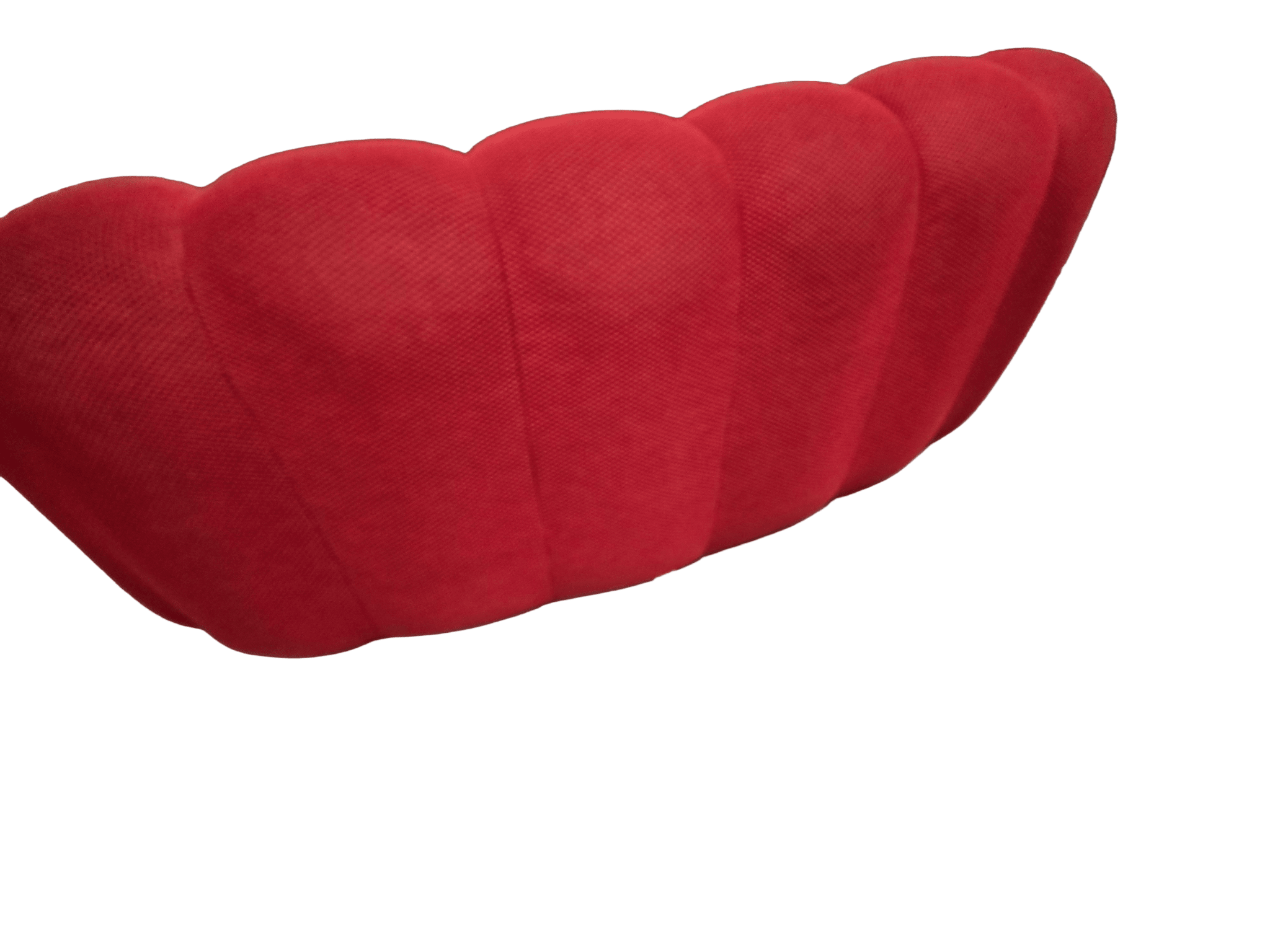 Roche Bobois Curved Red Bubble Sofa 2.5 Seater - Opulent Seating