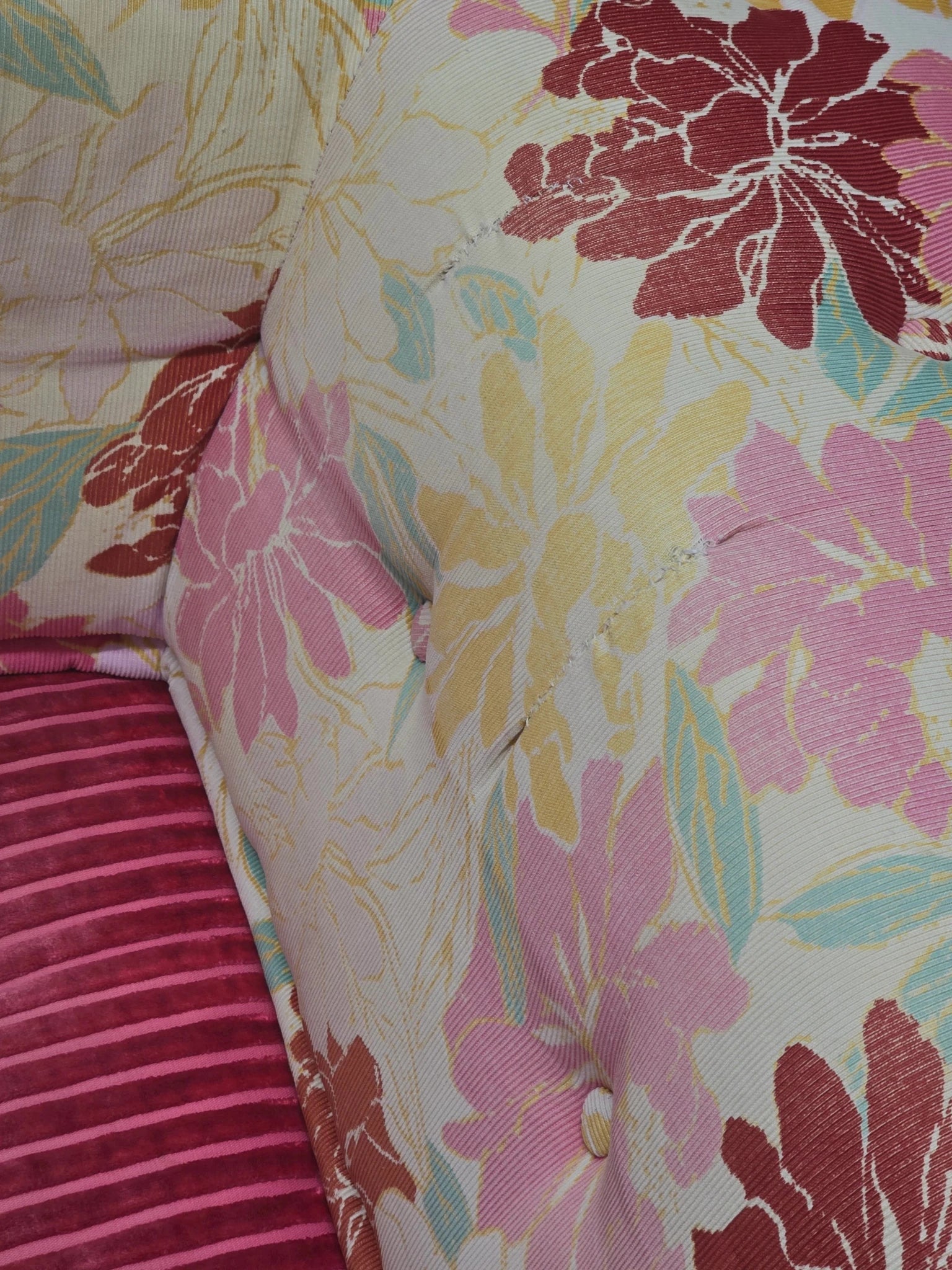 Roche Bobois Mah Jong Sofa in Kenzo Missoni Fabric Mix Three Seater - Opulent Seating