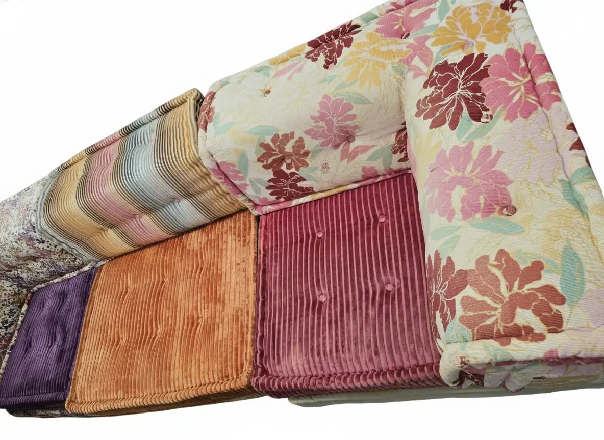 Roche Bobois Mah Jong Sofa in Kenzo Missoni Fabric Mix Three Seater - Opulent Seating