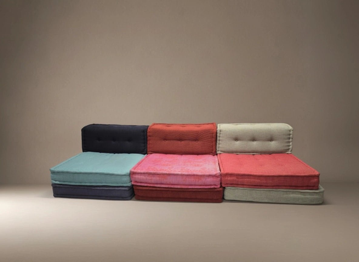 Roche Bobois Three Seater Mah Jong Sofa in Kenzo Fabric - Opulent Seating