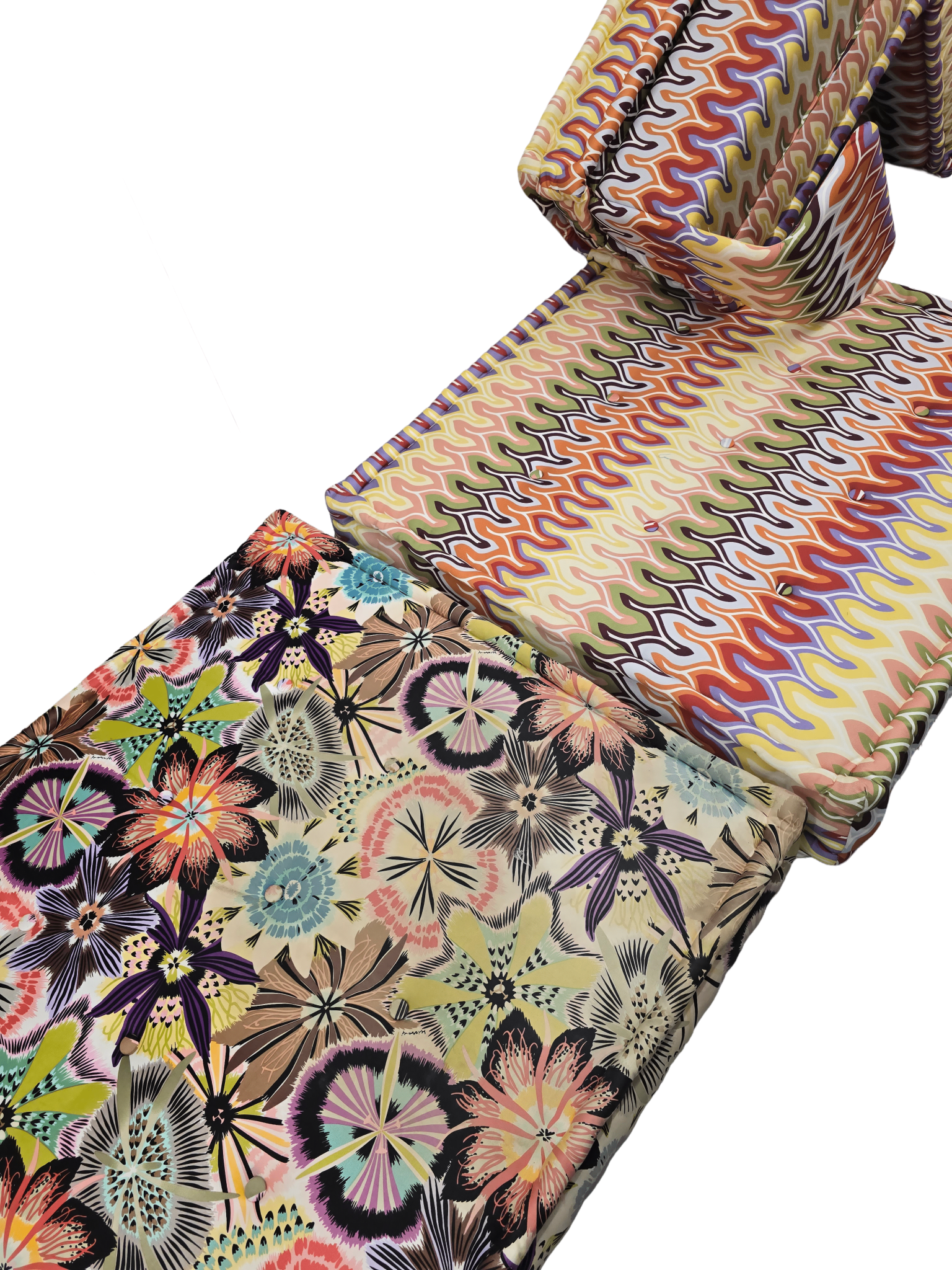 Roche Bobois Two Seater Mah Jong Missoni Modular Sofa - Opulent Seating