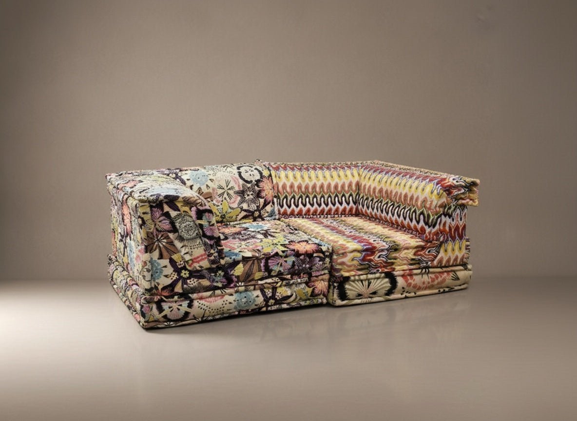 Roche Bobois Two Seater Mah Jong Missoni Modular Sofa - Opulent Seating