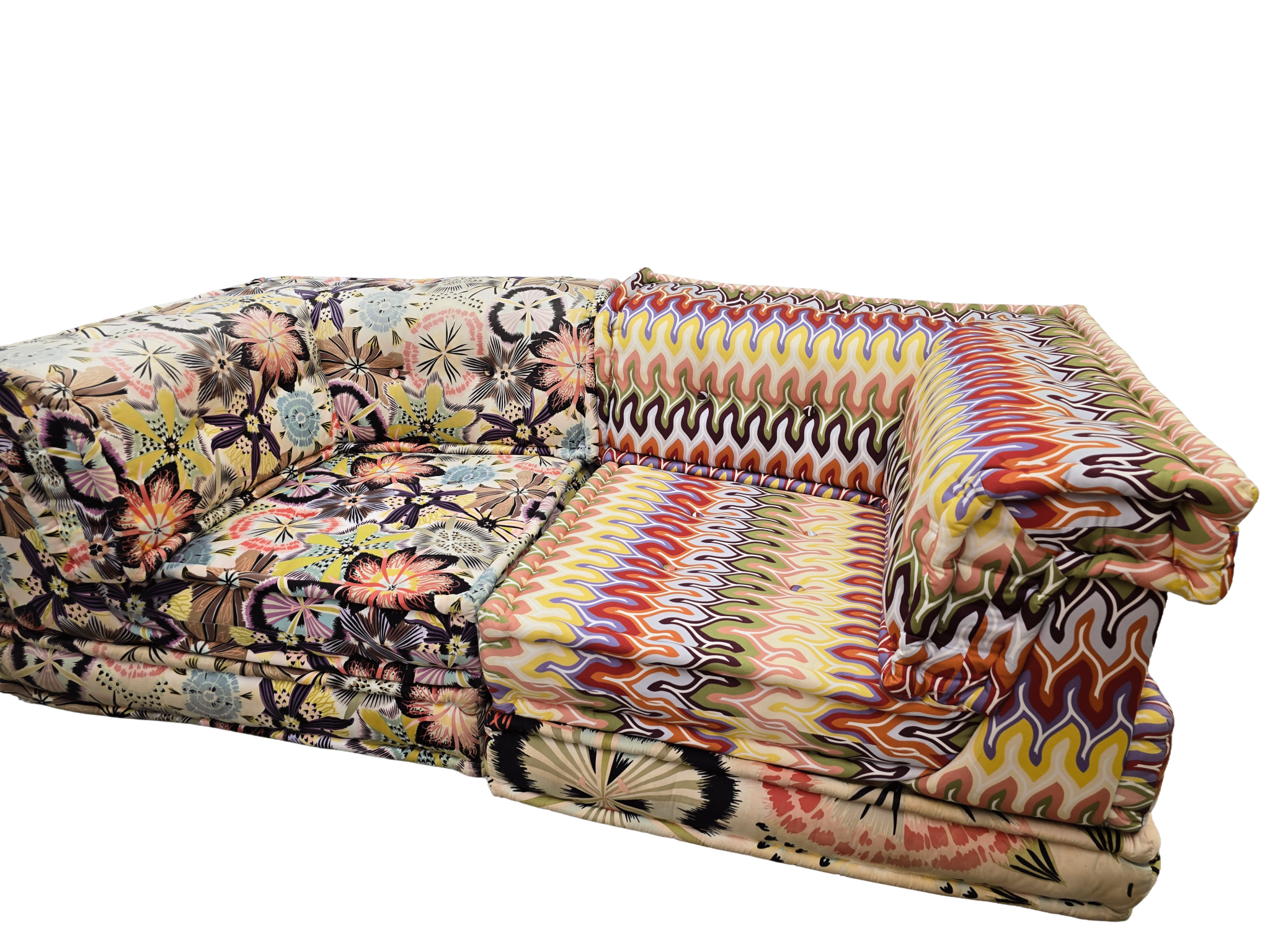Roche Bobois Two Seater Mah Jong Missoni Modular Sofa - Opulent Seating