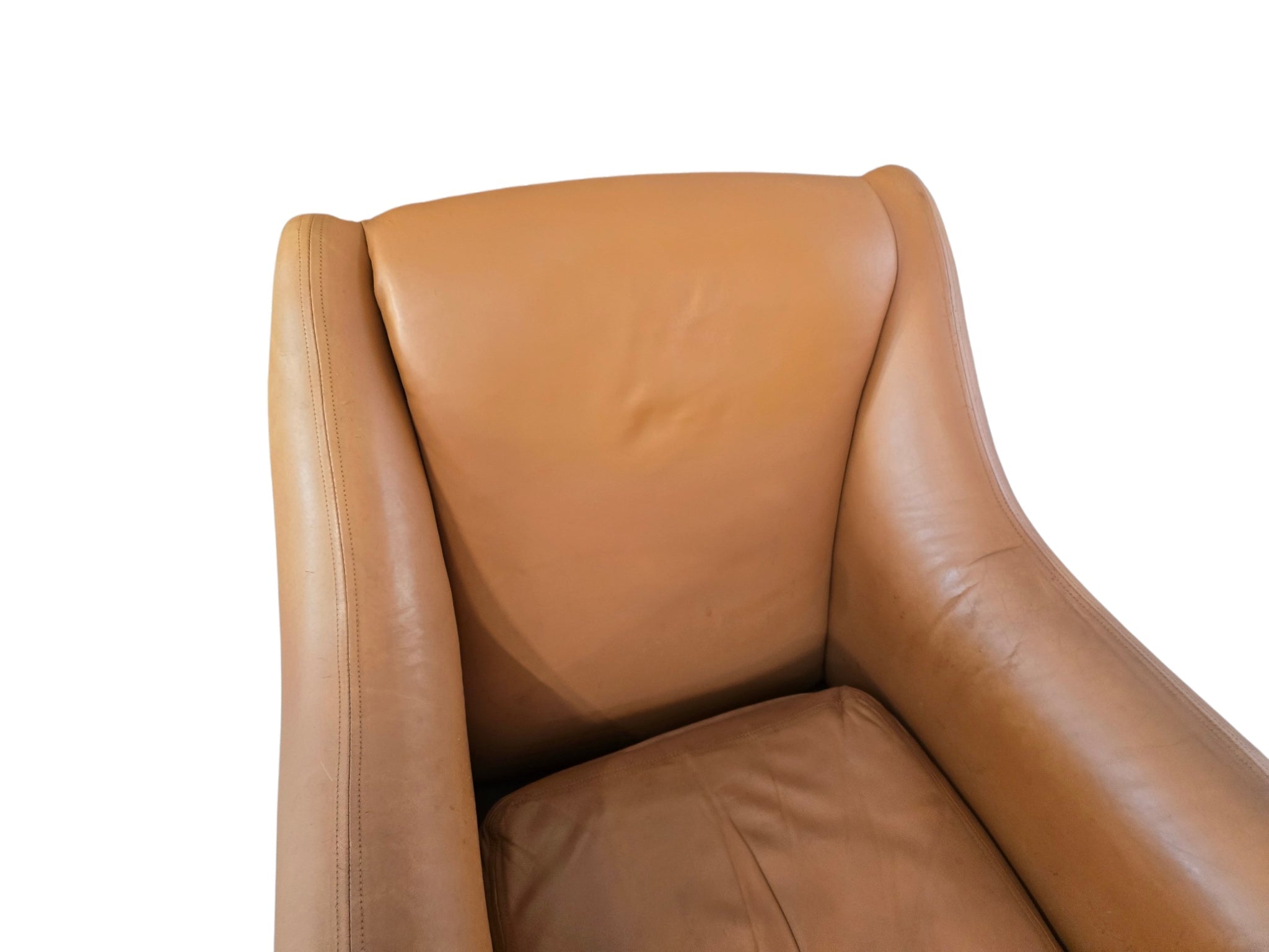 SCP Balzac Leather Armchair & Footstool Set – 25th Anniversary Edition by Matthew Hilton - Opulent Seating
