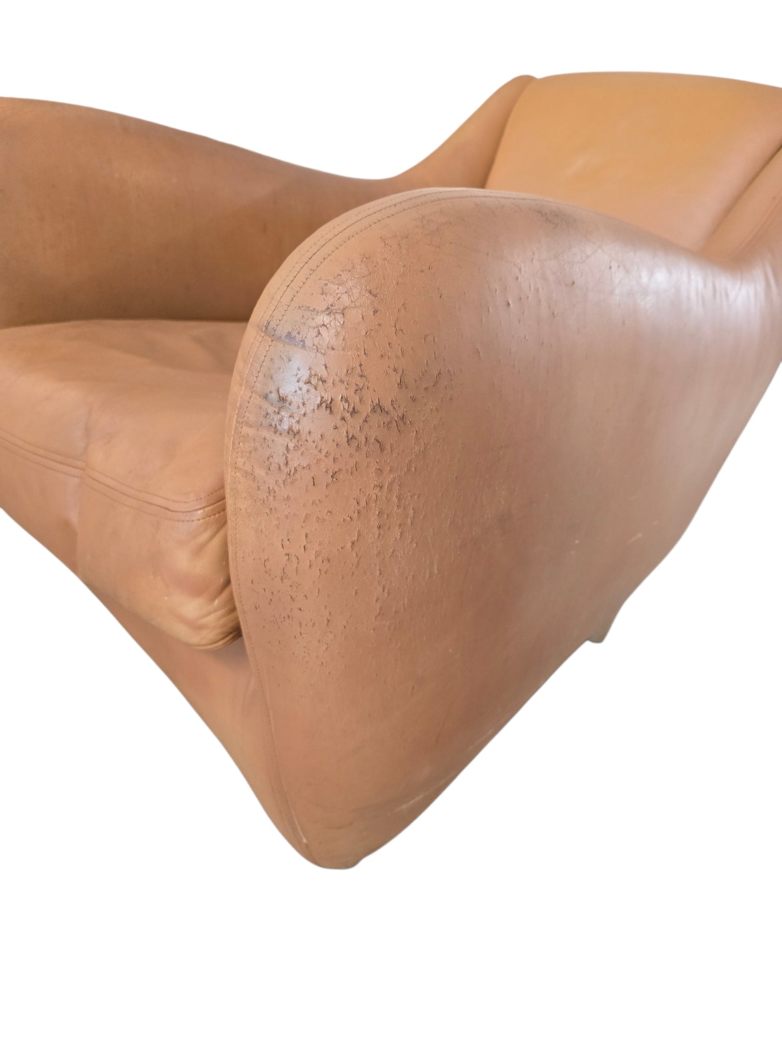 SCP Balzac Leather Armchair & Footstool Set – 25th Anniversary Edition by Matthew Hilton - Opulent Seating