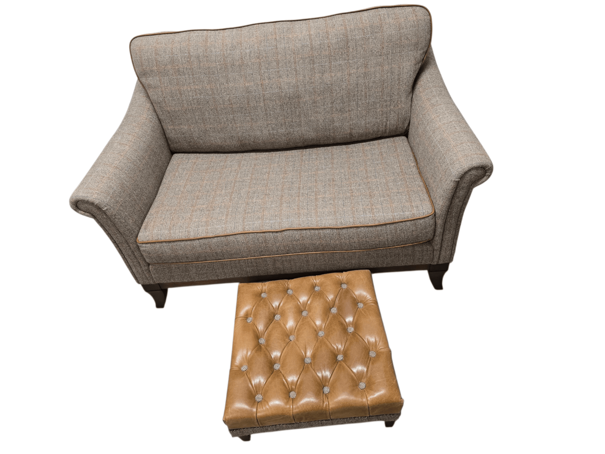 The Weybourne & Blakeney 3 - Piece Harris Tweed Suite by Wood Bros - Opulent Seating