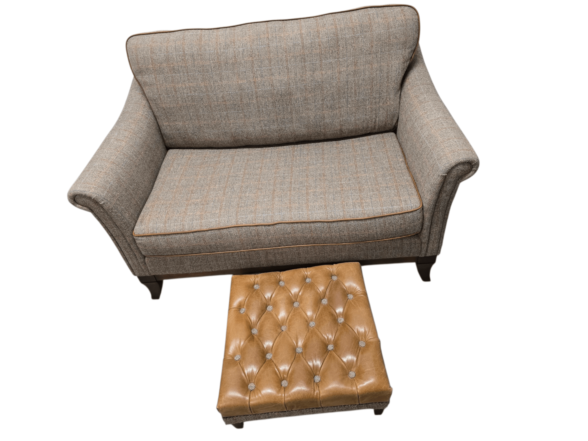 The Weybourne & Blakeney 3 - Piece Harris Tweed Suite by Wood Bros - Opulent Seating