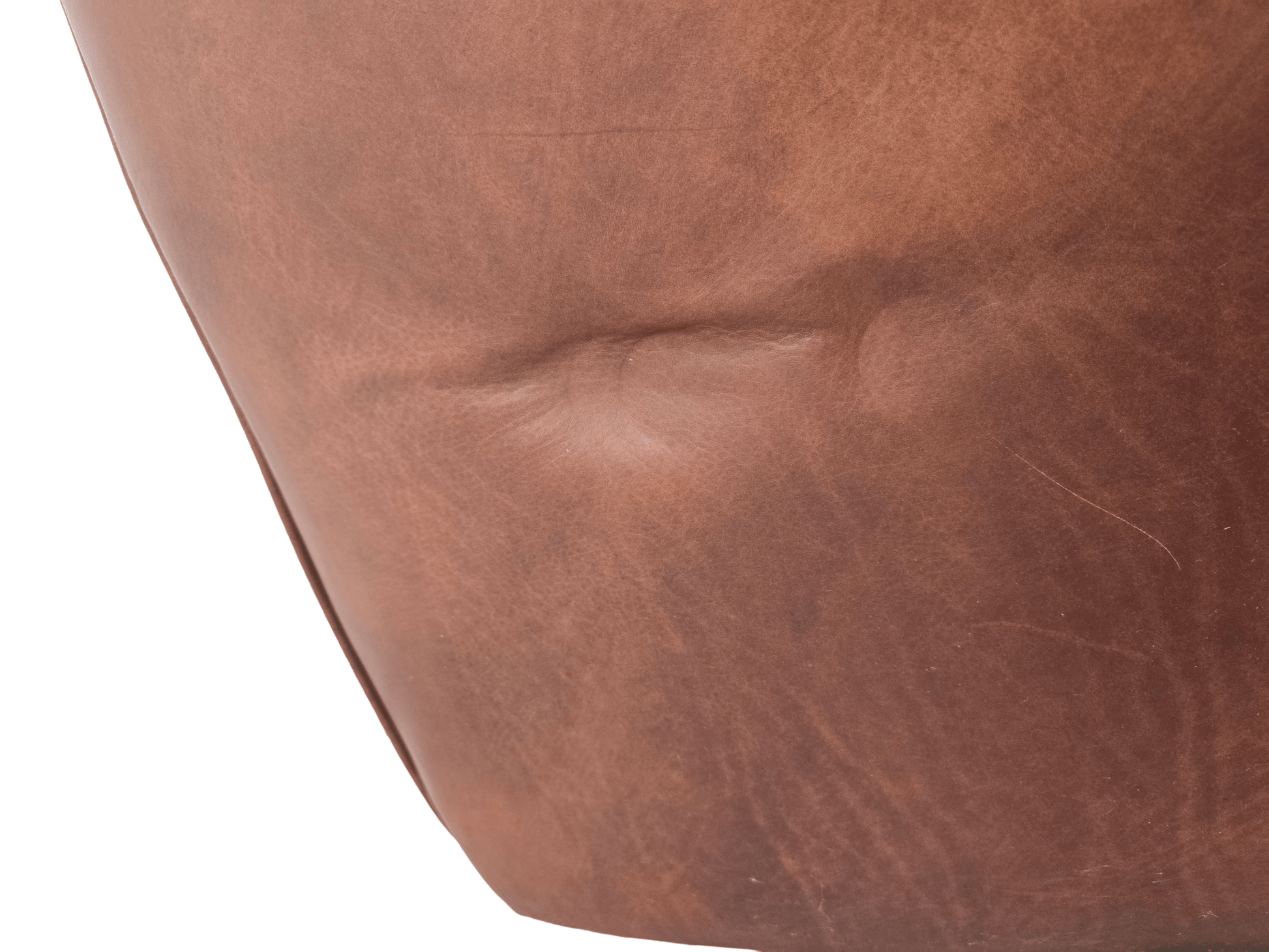 Timothy Oulton Brown Leather Shabby Corner Sofa - Opulent Seating