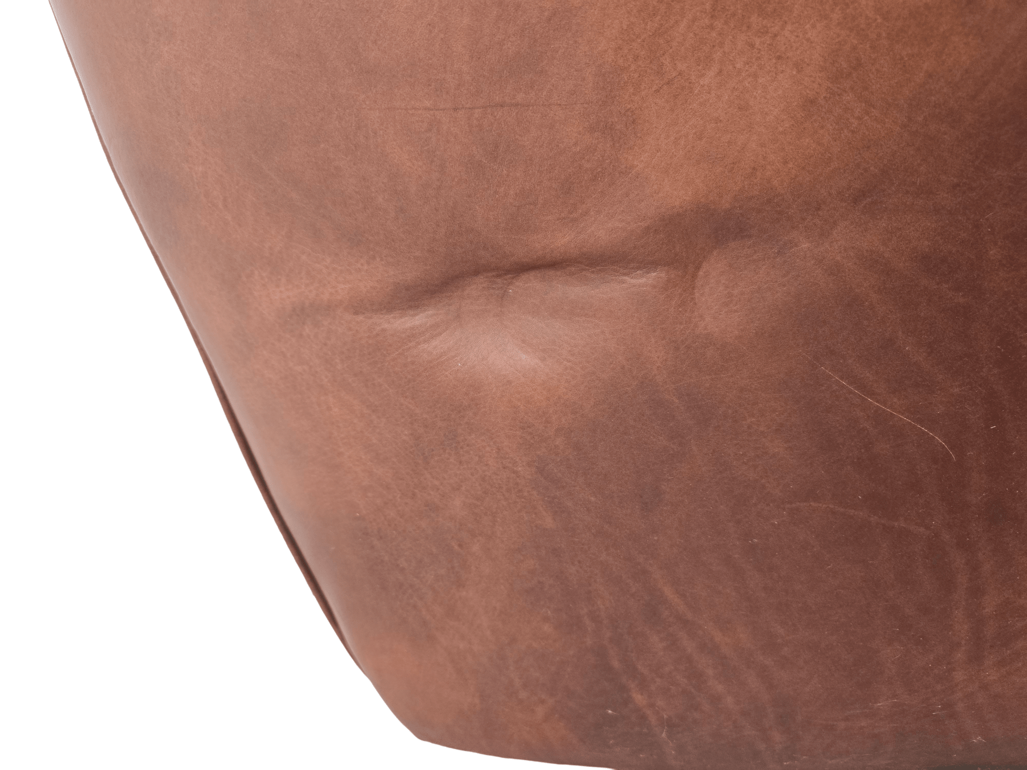 Timothy Oulton Brown Leather Shabby Corner Sofa - Opulent Seating