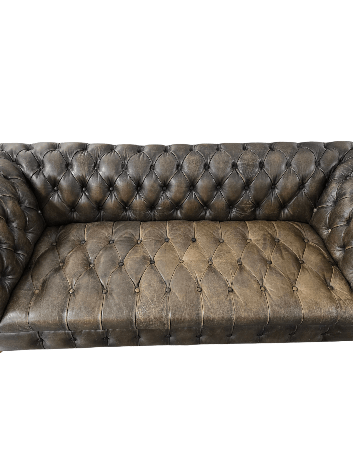 Timothy Oulton Westminster Three Seater Leather Sofa, Armchair, & Large Ottoman Set - Opulent Seating