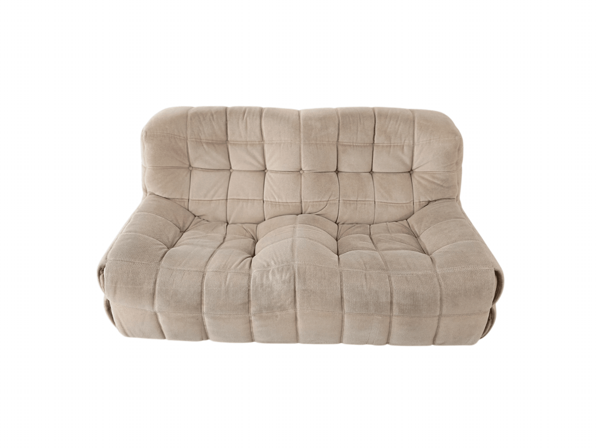 Vintage Ligne Roset Kashima Two Seater Beige Sofa - Opulent Seating