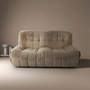 Vintage Ligne Roset Kashima Two Seater Beige Sofa