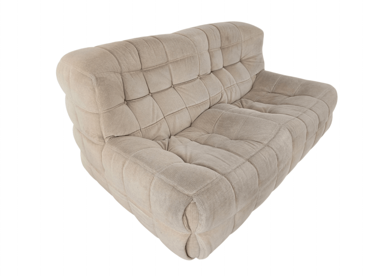 Vintage Ligne Roset Kashima Two Seater Beige Sofa - Opulent Seating