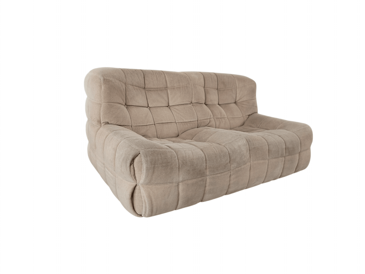 Vintage Ligne Roset Kashima Two Seater Beige Sofa - Opulent Seating