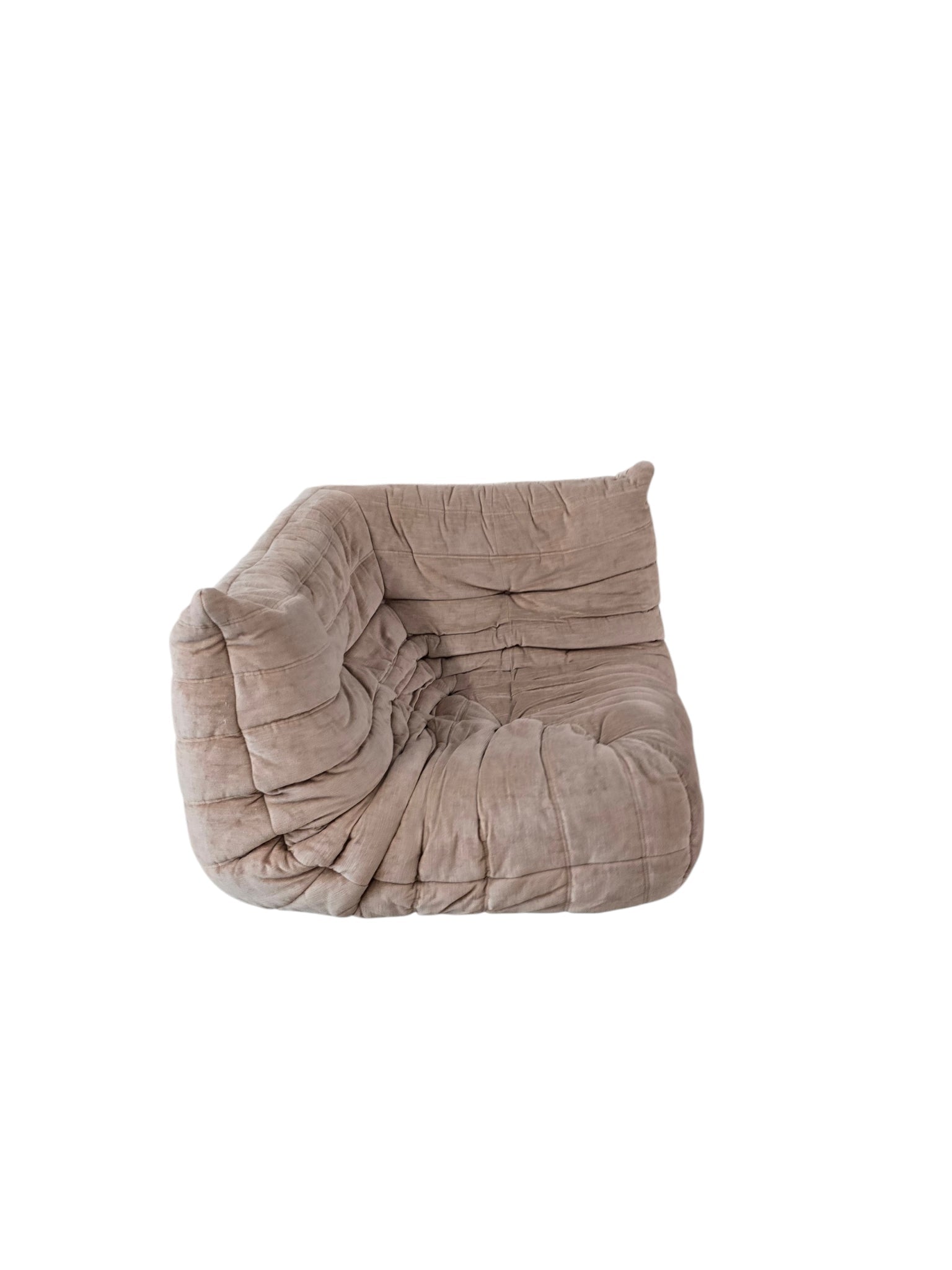 Vintage Ligne Roset Togo Modular Sofa Suite – Beige Chenille - Opulent Seating