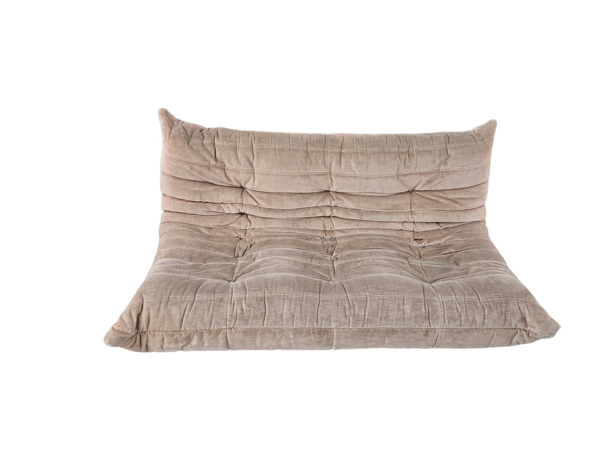 Vintage Ligne Roset Togo Modular Sofa Suite – Beige Chenille - Opulent Seating