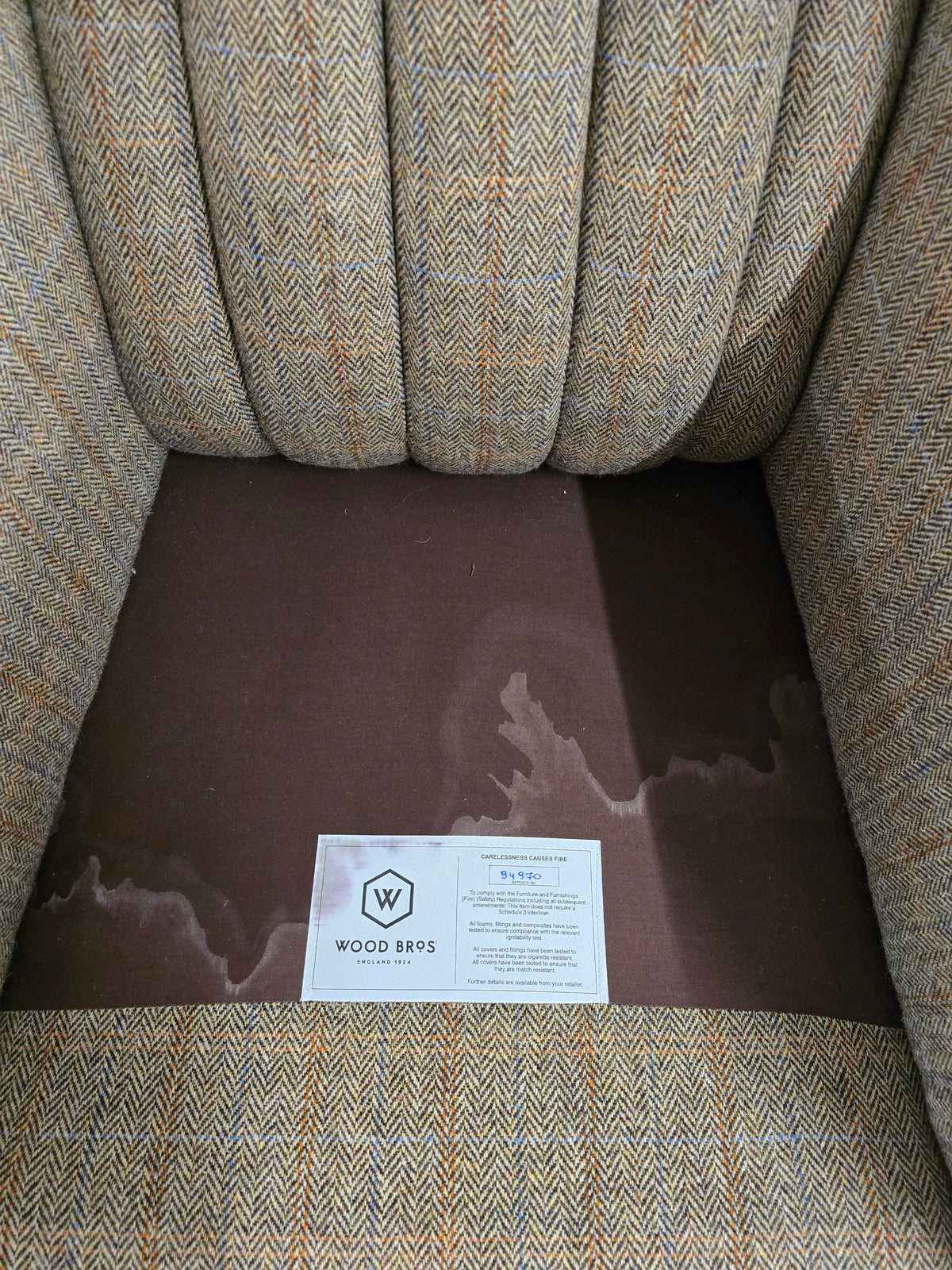 Wood Bros Harris Tweed Blakeney Armchair - Opulent Seating