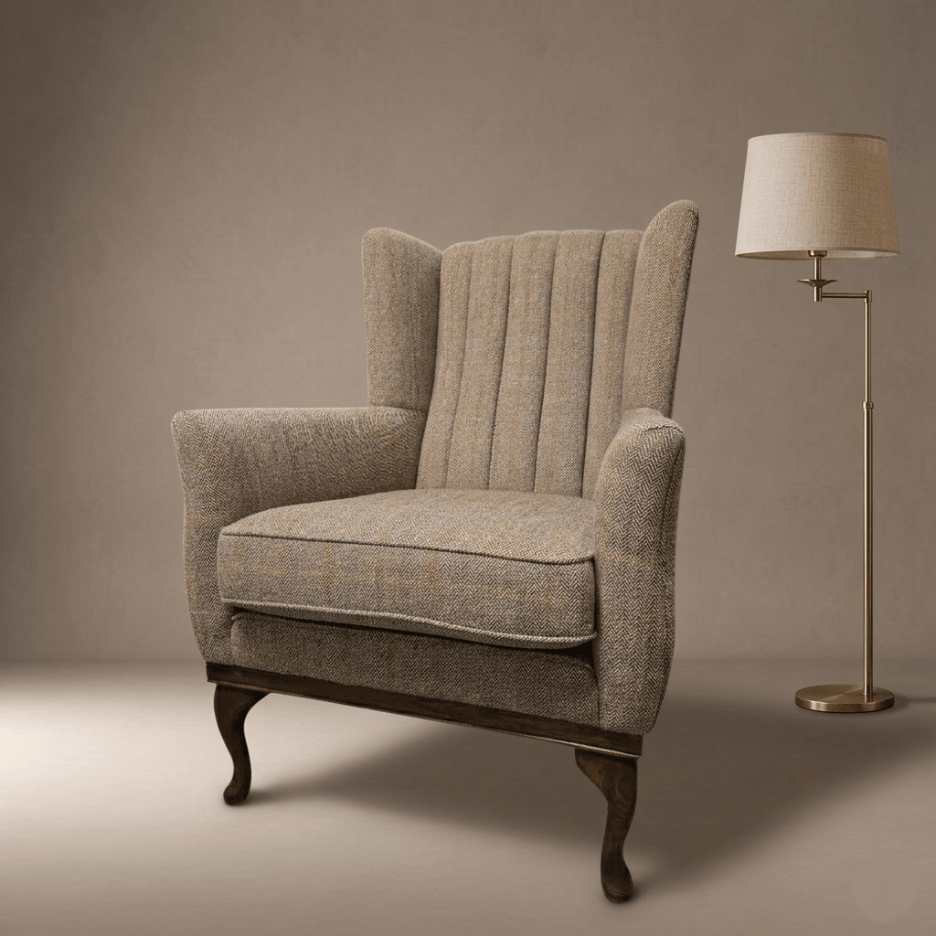 Wood Bros Harris Tweed Blakeney Armchair - Opulent Seating